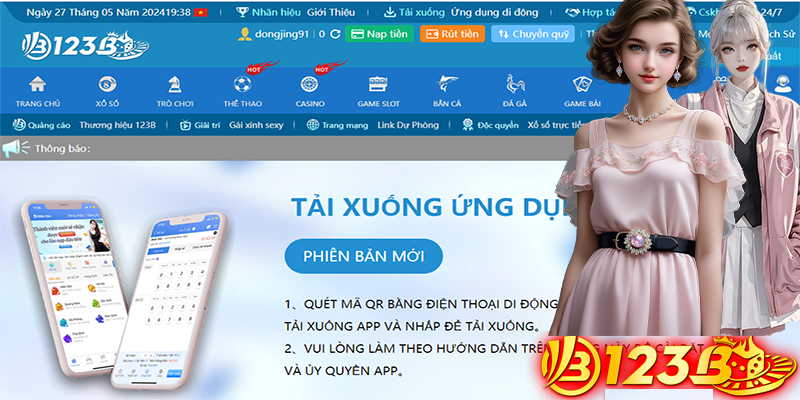 Cách nhận khuyến mãi 100k miễn phí khi tải app 123B